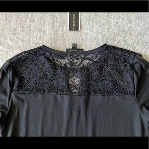 Black Dress with Lace. Sz M NWT